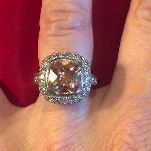 A fashion statement orange stone ring size 5